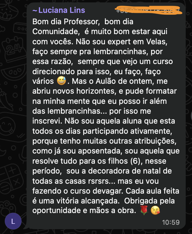 Depoimento de Aluno 12